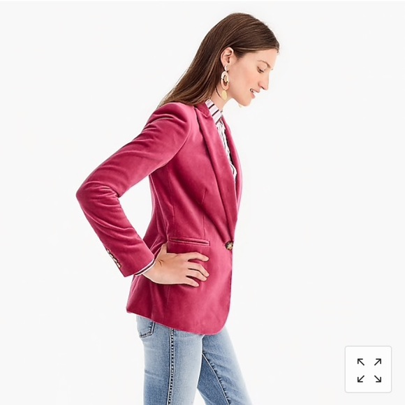 SOLD Parka Blazer in Velvet Dried Rose NWT rose🌹 - Picture 7 of 8